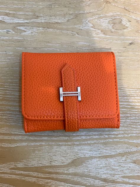 hermes paris orange wallet|Hermes small wallet.